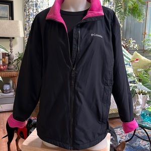 Columbia wind-and-water-resistant jacket, fleece lined